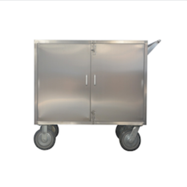 Stainless Steel Sealed Goods Delivery Trolley